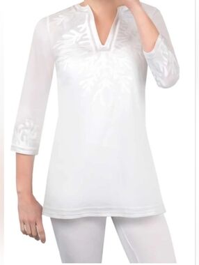 Gretchen Scott Women's The Reef Tunic In White.